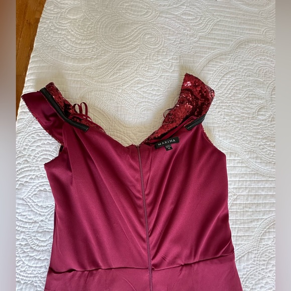 Marina Stylish floor length evening gown.Size 10. - Picture 12 of 16